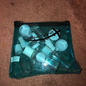 Travel Toiletry Containers in Pouch